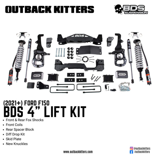 BDS 4" Lift Kit for 2021+ Ford F150 - Outback Kitters